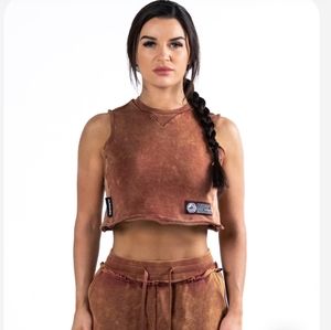 Alphalete Very Terry Crop Cutoff - bloodstone - small